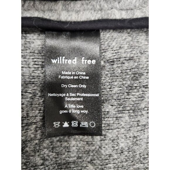 Wilfred Free Coat Off Duty Aritzia Gray Plaid Wool Jacket Women's Small - Picture 9 of 10